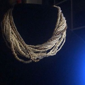 Beautifully crafted multi strand beaded necklace